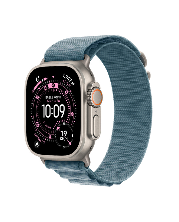 Apple Watch Ultra 3 OLED 49 mm Numérique 422 x 514 pixels Écran tactile 5G Titane Wifi GPS (satellite)
