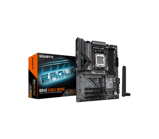 GIGABYTE B840 EAGLE WIFI6E Carte Mère - Processeurs AMD Ryzen 9000, VRM 8+2+2 phases, jusqu’à 8200MHz DDR5(O.C), 2xPCIe 4.0 + 1x