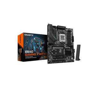 GIGABYTE B840 GAMING X WIFI6E Carte Mère - Processeurs AMD Ryzen 9000, VRM 12+2+2 phases, jusqu’à 7600MHz DDR5(O.C), 2xPCIe 4.0 