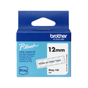 Brother BTAG-135 ruban d'étiquette Blanc sur transparent