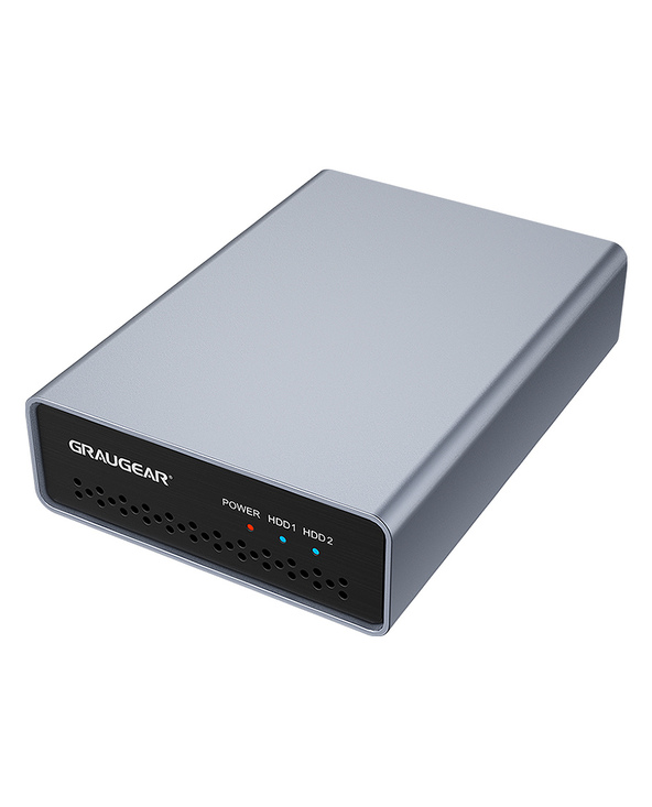 GRAUGEAR G-25RD2-AC-10G Boîtier de disques de stockage Boîtier disque dur/SSD Argent 2.5"