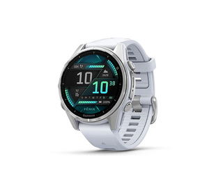 Garmin Fenix 8 3,3 cm (1.3") AMOLED 43 mm Numérique 416 x 416 pixels Écran tactile Argent Wifi GPS (satellite)