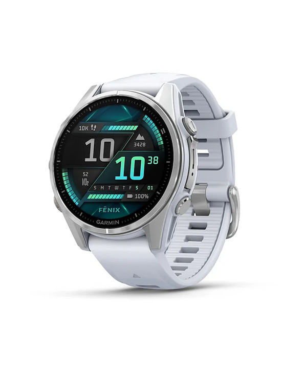 Garmin Fenix 8 3,3 cm (1.3") AMOLED 43 mm Numérique 416 x 416 pixels Écran tactile Argent Wifi GPS (satellite)