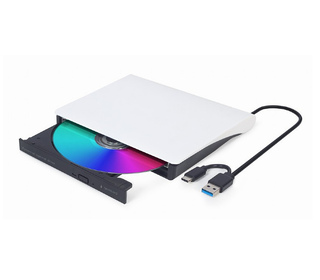 Gembird DVD-USB-031-BW lecteur de disques optiques Interne DVD±RW Noir
