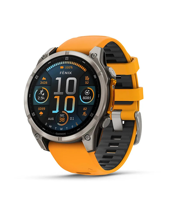 Garmin fenix 8 3,56 cm (1.4") AMOLED 47 mm Numérique 454 x 454 pixels Écran tactile Graphite Wifi GPS (satellite)