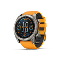 Garmin Fenix 8 3,56 cm (1.4") AMOLED 51 mm Numérique 454 x 454 pixels Écran tactile Titane Wifi GPS (satellite)
