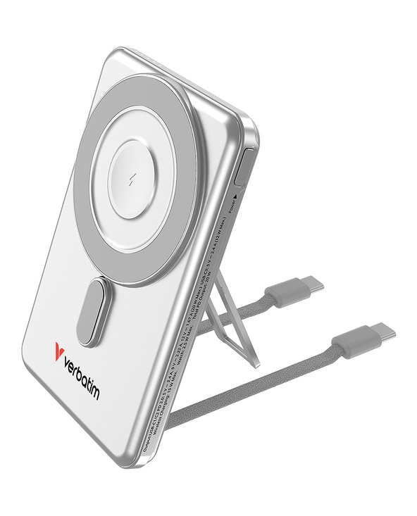 Verbatim 32276 banque d'alimentation électrique 5000 mAh Recharge sans fil Argent