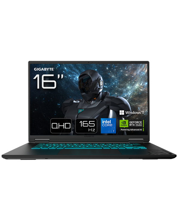 GIGABYTE GAMING A16 PRO DXH ORDINATEUR – 16“, 165HZ QHD, INTEL CORE 7 240H, NVIDIA RTX 5070 TI, 32GO LPDDR5X 5600MHZ, SSD GEN4 1