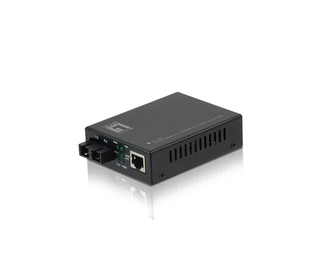 LevelOne GVT-2001 convertisseur de support réseau 1000 Mbit/s 850 nm Multimode Noir