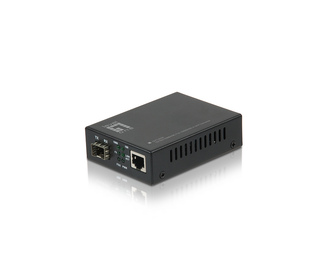 LevelOne GVT-2000 convertisseur de support réseau 1000 Mbit/s Multimode Noir