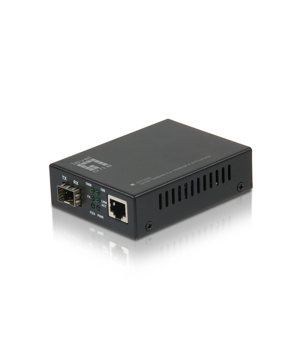 LevelOne GVT-2000 convertisseur de support réseau 1000 Mbit/s Multimode Noir