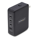 StarTech.com Chargeur Mural USB-C 140W, 3x USB-C/1x USB-A, Adaptateur d'Alimentation Power Delivery 3.1 International GaN pour M