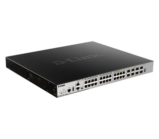 D-Link DGS-3630-28PC/SI commutateur réseau Géré L3 Gigabit Ethernet (10/100/1000) Connexion Ethernet, supportant l'alimentation 