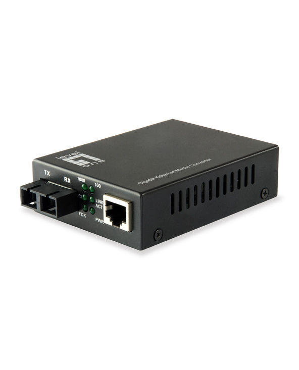 LevelOne GVT-2002 convertisseur de support réseau 1000 Mbit/s 1310 nm Monomode Noir