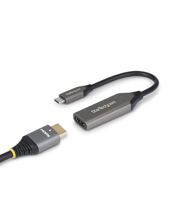 StarTech.com Adaptateur USB-C vers HDMI, 8K 60 Hz / 4K 120 Hz, Compatible Thunderbolt / USB4, Convertisseur USB C vers HDMI 2.1,