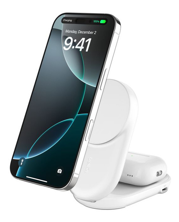 Belkin Qi2 Fitness tracker, Casques, Smartphone, Smartwatch Blanc USB Recharge sans fil Charge rapide Intérieure