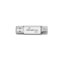 MediaRange MR939-1 lecteur USB flash 256 Go USB Type-A / USB Type-C 3.2 Gen 1 (3.1 Gen 1) Argent
