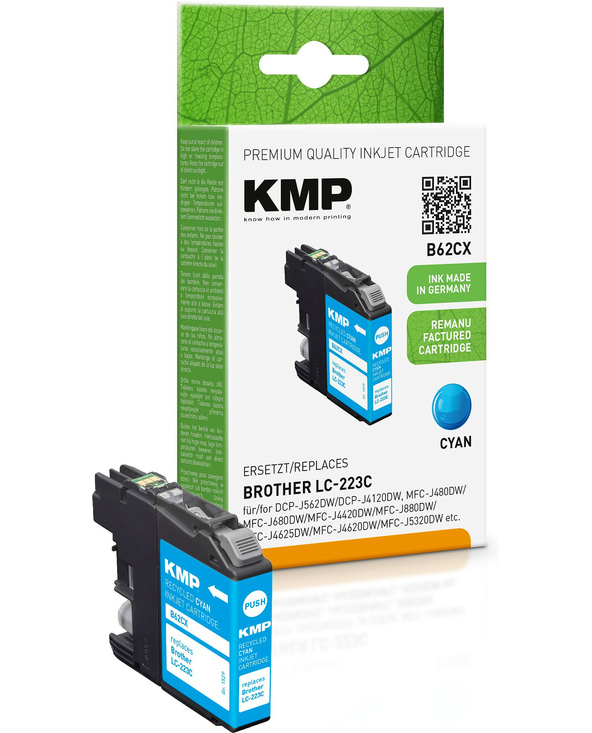 KMP B62CX cartouche d'encre 1 pièce(s) Compatible Cyan