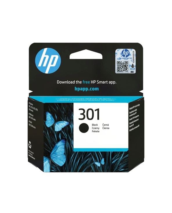 HP 301 cartouche d'encre noir authentique HP 301 cartouche d'encre noir authentique