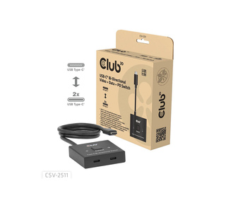CLUB3D CSV-2511 répartiteur vidéo USB Type-C 2x DisplayPort