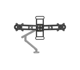 BakkerElkhuizen BE Universal Crossbar, Deux écrans pour un seul bras support d’écran.