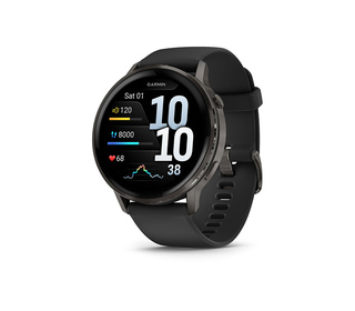 Garmin Venu 4 3,56 cm (1.4") AMOLED 45 mm Numérique 454 x 454 pixels Écran tactile Noir Wifi GPS (satellite)