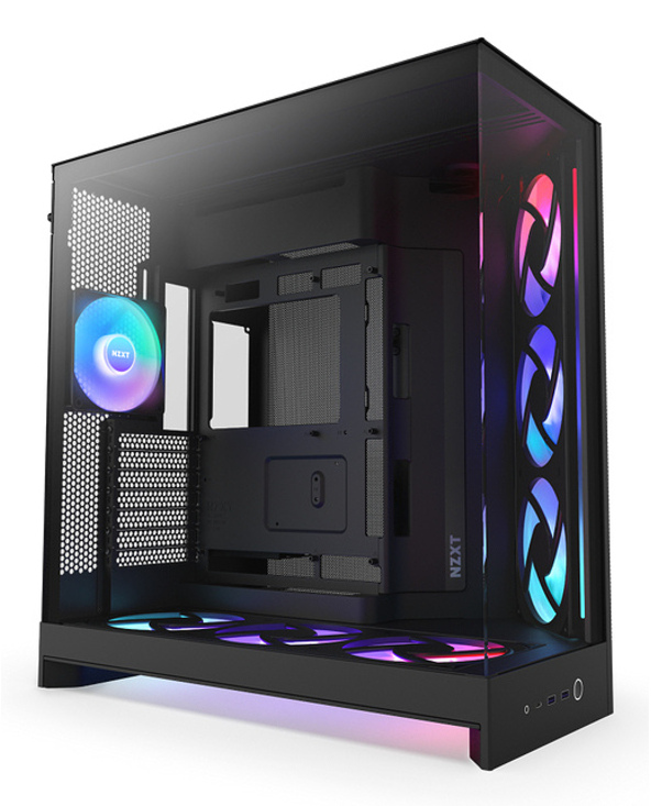 NZXT H9 Flow RGB+ Midi Tower Noir NZXT H9 Flow RGB+ Midi Tower Noir