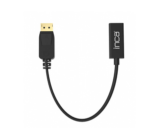 Inca IDTH-05 câble vidéo et adaptateur 0,2 m DisplayPort HDMI Type A (Standard) Noir