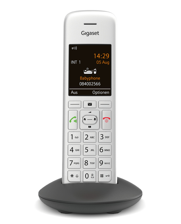 Gigaset CE575HX Téléphone DECT Identification de l'appelant Argent Gigaset CE575HX Téléphone DECT Identification de l'appelant Argent
