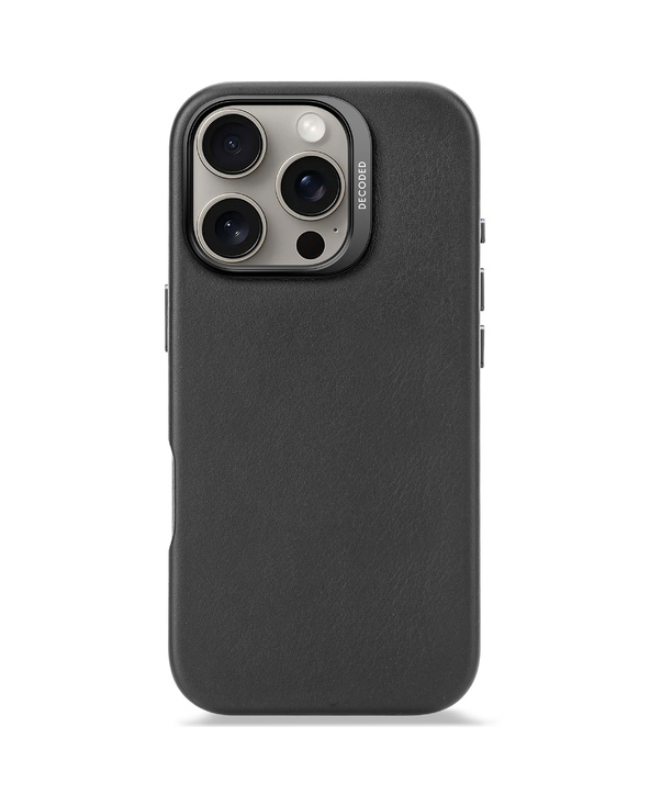 Decoded Leather Case coque de protection pour téléphones portables 16 cm (6.3") Housse Noir Decoded Leather Case coque de protection pour téléphones portables 16 cm (6.3") Housse Noir