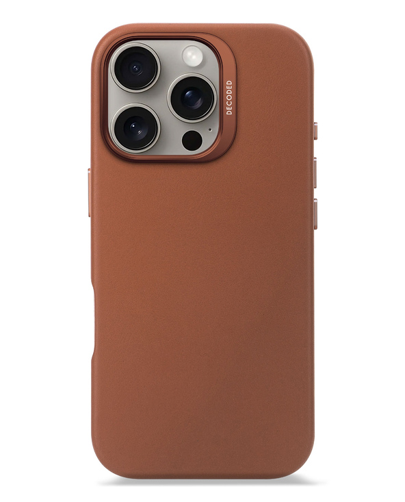 Decoded Leather Case coque de protection pour téléphones portables 16 cm (6.3") Housse Marron Decoded Leather Case coque de protection pour téléphones portables 16 cm (6.3") Housse Marron