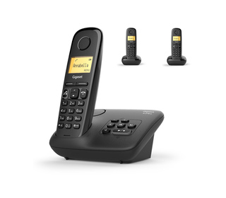 Gigaset A270A Téléphone analog/dect Identification de l'appelant Noir