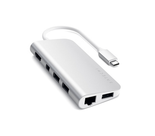 Satechi ST-TCMM8PAS station d'accueil Avec fil USB 3.2 Gen 1 (3.1 Gen 1) Type-C Argent