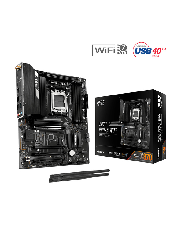 Asrock X870 Pro-A WiFi AMD X870 Emplacement AM5 ATX Asrock X870 Pro-A WiFi AMD X870 Emplacement AM5 ATX