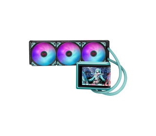 ASUS ROG RYUO IV 360 ARGB Hatsune Miku Edition Processeur Refroidisseur de liquide tout-en-un 12 cm Noir, Turquoise
