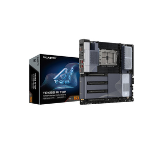 GIGABYTE TRX50 AI TOP-2B Carte Mère – Processeurs AMD Ryzen Threadripper PRO 7000, VRM numérique 16+8+4 phases, jusqu’à 5200 MHz
