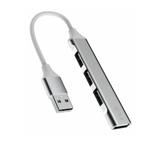 Inca IUSB-4TUX hub & concentrateur USB 2.0 Type-A 5000 Mbit/s Argent, Blanc