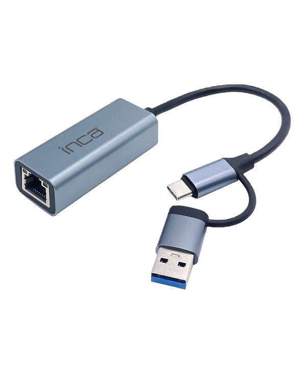 Inca IUTP-01TX hub & concentrateur USB 3.2 Gen 1 (3.1 Gen 1) Type-A + Type-C Bleu Inca IUTP-01TX hub & concentrateur USB 3.2 Gen 1 (3.1 Gen 1) Type-A + Type-C Bleu