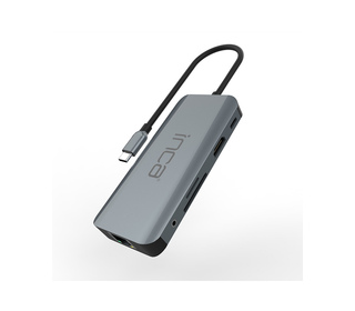 Inca ITPC-10TX hub & concentrateur USB Type-C 5000 Mbit/s Gris