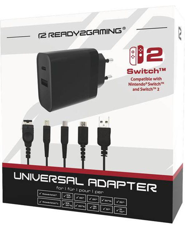 PlayArt Universal Netzteil (Switch 2) Consoles portables Noir Secteur Intérieure PlayArt Universal Netzteil (Switch 2) Consoles portables Noir Secteur Intérieure