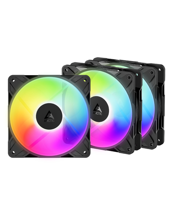 ARCTIC Freezer P12 Pro Reverse A-RGB - 3 Pack Boitier PC Ventilateur 12 cm Noir 3 pièce(s)