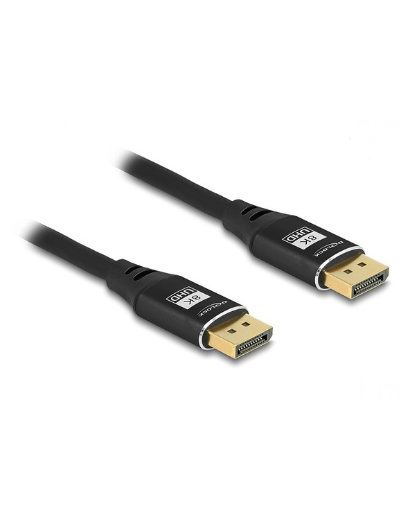 DeLOCK Câble DisplayPort 8K 60 Hz 3 m métal noir