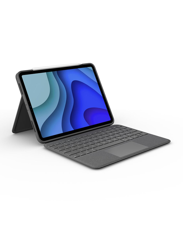 Logitech Folio Touch AZERTY Français Smart Connector Gris