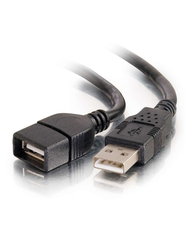 C2G 2 m Rallonge de câble USB 2.0 mâle A vers femelle A - Noir