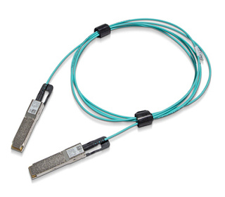 Mellanox Technologies MFS1S00-H010V câble InfiniBand et à fibres optiques 10 m QSFP56 AOC Couleur aqua