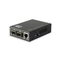 LevelOne GVT-2011 convertisseur de support réseau 1000 Mbit/s Gris