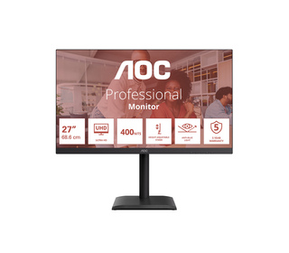 AOC E4 U27E4CV 68,6 cm (27") LED 4K Ultra HD 4 ms Noir