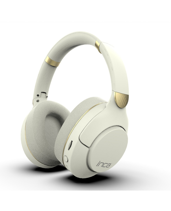 Inca IBK-503B casque Casques Sans fil Arceau Appels/Musique Bluetooth Blanc