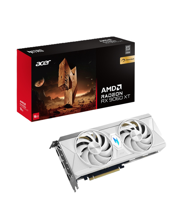 Acer Nitro Radeon RX 9060 XT OC 16GB White Edition AMD 16 Go GDDR6