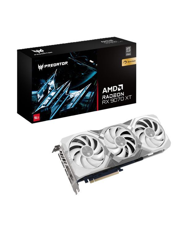 Acer Predator BiFrost Radeon RX 9070 XT OC 16GB White Edition AMD 16 Go GDDR6